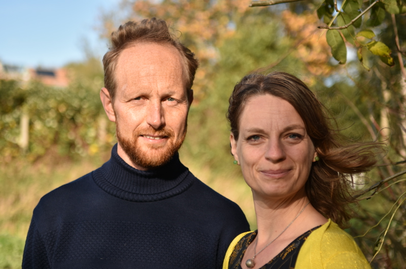 Portræt af Jacob Antvorskov og hans kone forfatter Charlotte Weitze