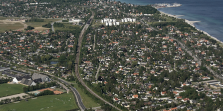 Dronebillede af Greve