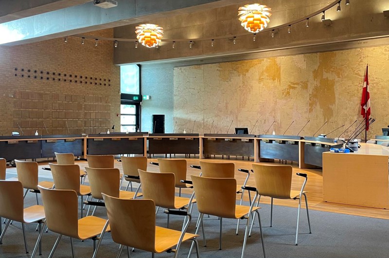 Byrådssalen på Greve Rådhus